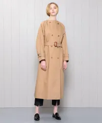 H BEAUTY&YOUTH TWILL NO COLLAR TRENCH COAT M エイチビューティーアンドユース ツイルノーカラートレンチコート 1625-209-2585のサムネイル