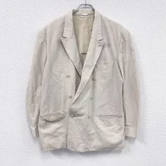 古着 used　～90s　ダブルテーラードジャケット/ブレザー　3つポケット　ヴィンテージ　ベージュ【値引き交渉OK！】