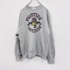 古着 used　Champion　チャンピオン　リバースウィーブ　スウェット/トレーナー　アーチプリント　霜降りグレー　Mサイズ【値引き交渉OK！】