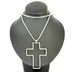 GUCCI グッチ オープンクロス シルバー ロングネックレス 2026年最新】gucciネックレス クロスの人気アイテム - メルカリ