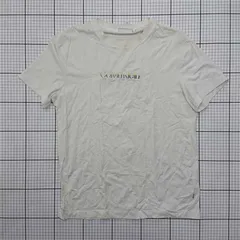 ◇ ⊂ カルバン・クライン Calvin Klein ロゴ刺繍Tシャツ ホワイト系 Lサイズ メンズ E  【1512220055382】