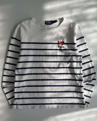 S ポロラルフローレン 新モデル I LOVE ポロ ストライプ ロングスリーブ シャツ