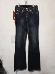 レディース トゥルーレリジョン レア物 ストレッチ ブーツカット デニム ズボン