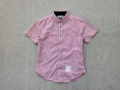 Tommy トミーヒルフィガー ピンク ストライプ 半袖 シャツ J04021