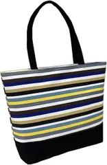 APOSITV トートバッグ レディース ボーター柄 ストライプ コンビカラー 大容量 A4対応 肩掛け