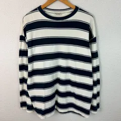 BEAUTY&YOUTH ビューティーアンドユース 長袖Tシャツ ボーダー ブラック Lサイズ メンズ 古着 シティーボーイ シンプル