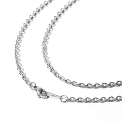 リングチェーン 316L シルバー サージカルステンレス メンズ レディース ] 金属アレルギー対応 [ チェーン ネックレス [Napist]