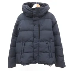 グリーンレーベルリラクシング ユナイテッドアローズ green label relaxing CM BIWATEX フードダウンブルゾン ジャケット ミドル丈 XL 紺 ネイビー 3225-179-2899 /JS ■GY60