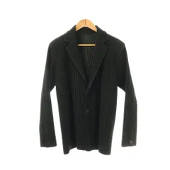 オムプリッセイッセイミヤケ HOMME PLISSE ISSEY MIYAKE TAILORED PLEATS 2 プリーツジャケット 3 ブラック /DO ■OSのサムネイル