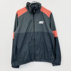 古着 used　NIKE　ナイキ　トラックジャケット/ジャージ　デカロゴ　ブラック　グレー　レッド　XLサイズ【値引き交渉OK！】