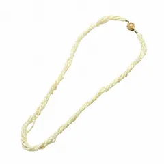 ノーブランド品 ネックレス アクセサリー 6連 シルバー925 バロックパール 真珠 アイボリー ■GY11 /MQ