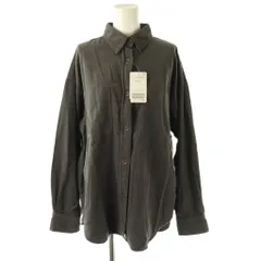 スローブ イエナ SLOBE IENA  24AW コールシャツ コーデュロイ F チャコールグレー /ES ■OS