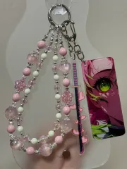 鬼滅の刃 甘露寺 蜜璃 日輪刀 ハイクオリティ ビーズ キーホルダー