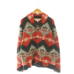 デニム&サプライ ラルフローレン DENIM & SUPPLY RALPH LAUREN カーディガン ニット 長袖 ネイティブ柄 総柄 オレンジ 黒 グレー /CX 