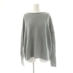 ザラ ZARA ウール クルーネック ニット セーター 長袖 M 水色 /AT ■OS