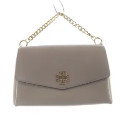 トリーバーチ レザー ターンロック ショルダーバッグ ハンドバッグ 2way 茶色