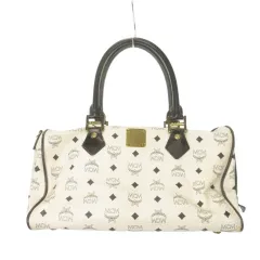 エムシーエム MCM ボストンバッグ ハンドバッグ レザー ロゴ 総柄 白 ホワイト /MN14 ■GY18のサムネイル