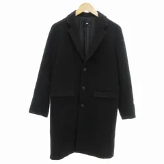 ハレ HARE チェスターコート カシープハイランドウール ロング丈 S 黒 ブラック /UD