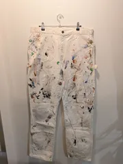 Dickies　ディッキーズ　ペインターパンツ　リアルペインター　ホワイト　ペンキ飛び　リアルペンキ　W36