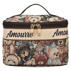 バニティポーチ ベアー 化粧ポーチ メイクポーチ 大容量 大きめ 防水 軽量 メイクボックス バニティ バッグ コスメポーチ バニティケース 可愛い かわいい 持ち運び