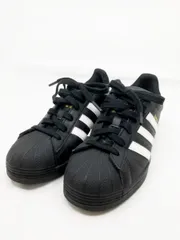 adidas アディダス   スーパースター  ローカット スニーカー size２３.5/黒■■レディース