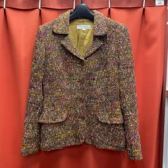 LANVIN ランバン　ツイード　ジャケット　ダブル　レディース　ヴィンテージ　38 サイズ　Mサイズ相当のサムネイル