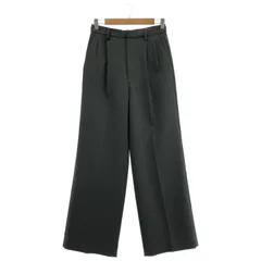 Spick & Span (スピックアンドスパン) ダブルクロスツータックパンツ グレー 36