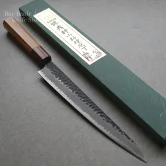 【堺孝行】包丁 和筋引 240mm 青紙スーパー 堺孝行 黒槌目 日本製 送料無料 ギフトラッピング対応 1197のサムネイル
