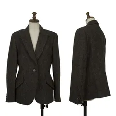 マーガレットハウエルMARGARET HOWELL ハリスツイード1Bジャケット チャコール�