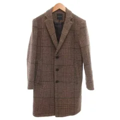 レイジブルー RAGEBLUE 美品 チェスターコート チェック柄 S 茶 ブラウン /NL