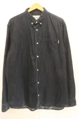 【中古】 Carhartt メンズ長袖シャツ XL L S CIVIL SHIRT Carhartt XL インディゴブルー 藍 無地