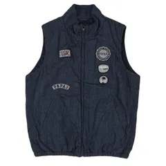 【美品】パパスプラス Papas+ 軽量ダウンベスト ネイビー Mサイズ 2501006418397015_03_1055w.jpeg