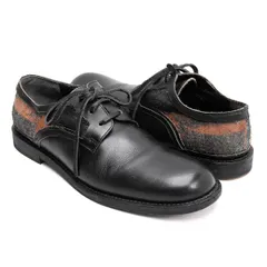 ジュンヤワタナベ コムデギャルソンJUNYA WATANABE COMME des GARCONS インサイドアウトデザインレザーシューズ 黒26 (実寸27.5位)