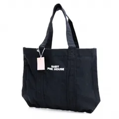ベビーピンクハウスBABY PINK HOUSE ロゴミニトートバッグ 紺