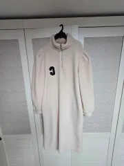 ボア ロング丈ワンピース