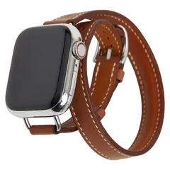 エルメス × Apple Watch アップルウォッチ シリーズ7 41mm GPS + Cellular 腕時計 動作確認済み A2476 ステンレススチール スイフト メンズ HERMES【1-0255301】