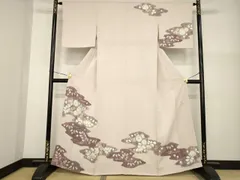 プロフ必読☆滝泰謹製☆辻が花☆絞り 滝泰謹製 辻が花 絞り 十日町友禅 訪問着 正絹 淡藤色 紫 828 | kimono