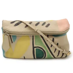 BURBERRY バーバリー プローサム ショルダーバッグ 斜め掛け レザー ベージュ マルチカラー ゴールド金具