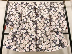 平和屋着物●小振袖　二尺袖　鈴　桜　金彩　洗える着物　AABG4896ph