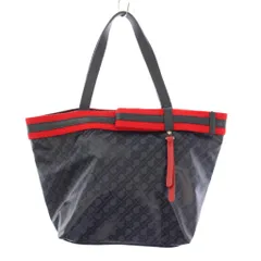 ゲラルディーニ GHERARDINI トートバッグ ハンドバッグ 総柄 バイカラー 紺 ネイビー 赤 レッド /BB