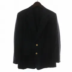 バーバリーズ Burberrys ヴィンテージ テーラードジャケット ブレザー 紺ブレ ウール シングル 2B 背抜き 金ボタン 98-88-175 AB6 L ネイビー /XZ ■GY18