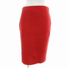 レイビームス Ray Beams スカート ひざ丈 ボーダー 1 赤 /JS