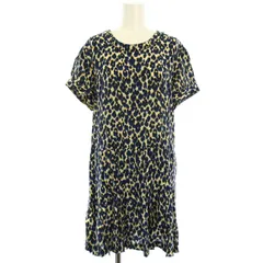 シー SEA New York ワンピース レオパード ヒョウ柄 半袖 ミニ 2 紺 ネイビー SS12-63 /TKのサムネイル