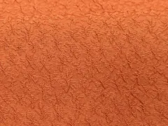 平和屋着物■上質な色無地　草花地紋　黄赤色　鈴乃屋扱い　正絹　逸品　CABC7247xe