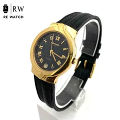 【中古】Carven 36-120G Swiss Made 腕時計 クォーツ 黒金のサムネイル