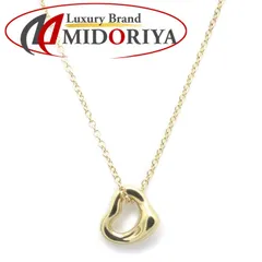 TIFFANY&Co. ティファニー オープンハート ネックレス 7mm エルサペレッティ K18YG イエローゴールド レディース/295051【中古】【BJ】
