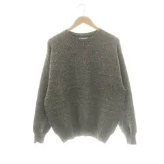 アダムエロペ Adam et Rope' クルーネックニット セーター ウール混 M 黒 ベージュ /MI ■OS ■AD