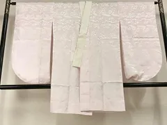 平和屋着物●小振袖用長襦袢　無双仕立て　草花地紋　薄桜色　洗える着物　AABG4342fy