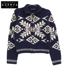 Ralph Lauren ラルフローレン ﾈｲﾋﾞｰ ﾉﾙﾃﾞｨｯｸ ｼﾞｯﾌﾟｱｯﾌﾟ ﾆｯﾄ M