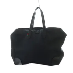 グッチ GUCCI トートバッグ ハンド レザー GGキャンバス シグネチャー シェリーライン 黒 ブラック ■GY17 /MQ